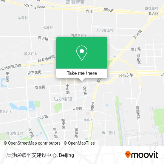 后沙峪镇平安建设中心 map