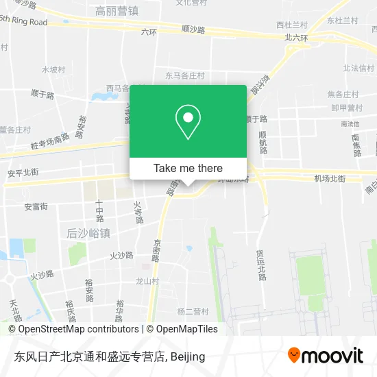 东风日产北京通和盛远专营店 map