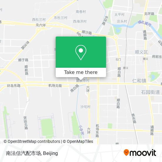 南法信汽配市场 map