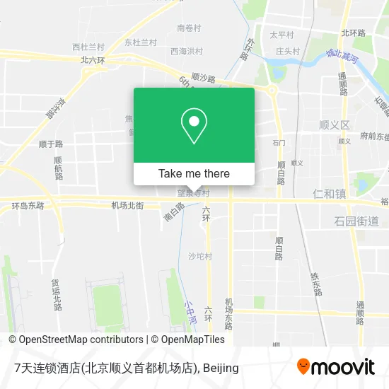 7天连锁酒店(北京顺义首都机场店) map