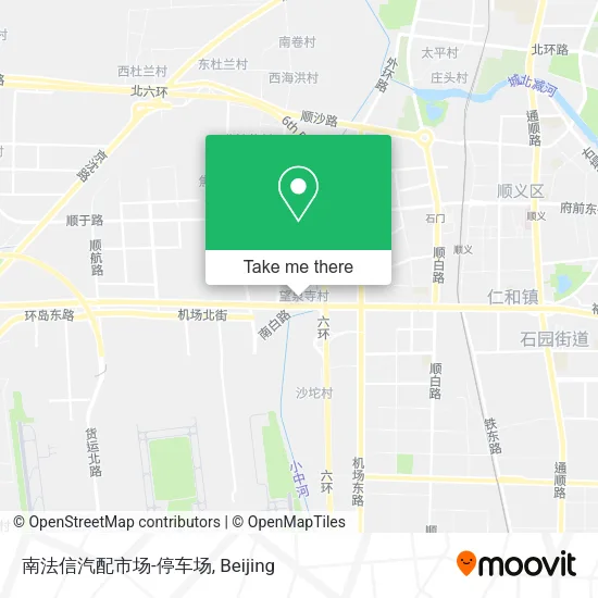 南法信汽配市场-停车场 map