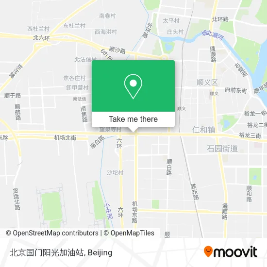 北京国门阳光加油站 map