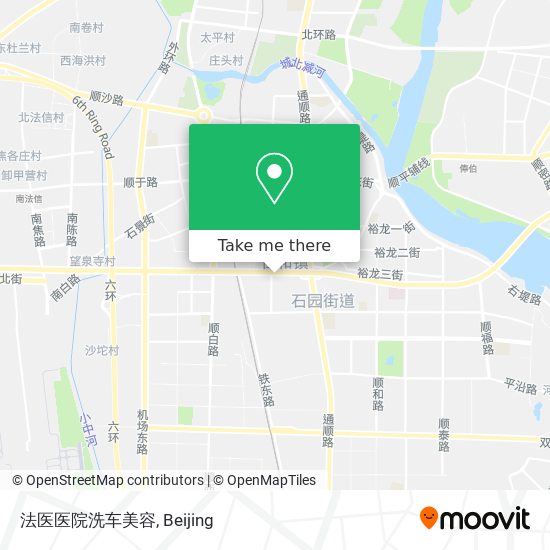 法医医院洗车美容 map