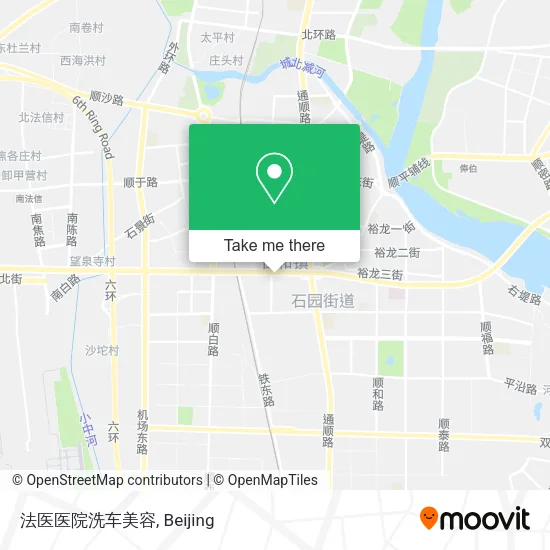 法医医院洗车美容 map