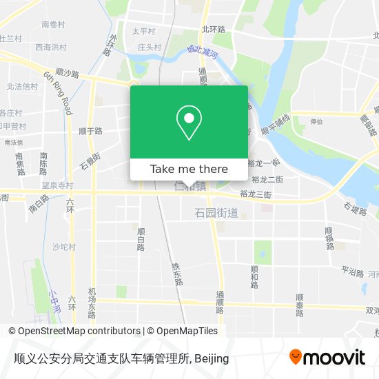顺义公安分局交通支队车辆管理所 map