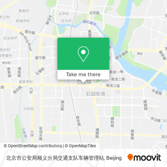 北京市公安局顺义分局交通支队车辆管理站 map