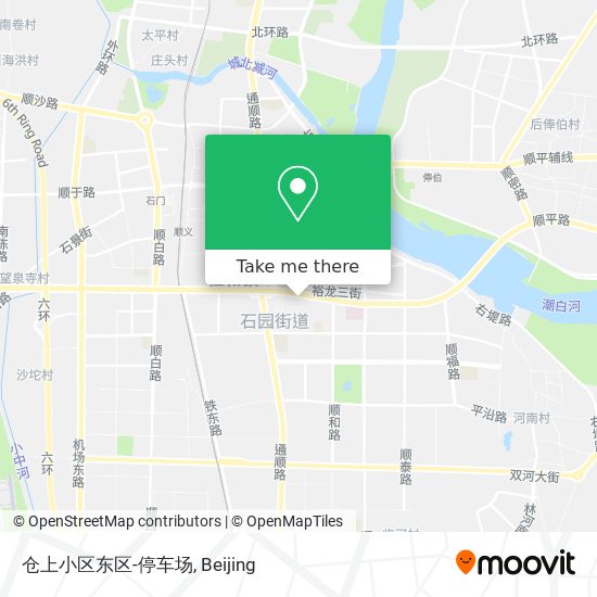 仓上小区东区-停车场 map