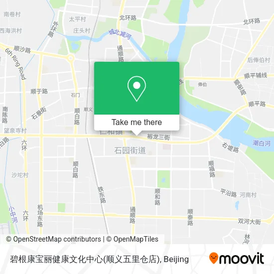 碧根康宝丽健康文化中心(顺义五里仓店) map