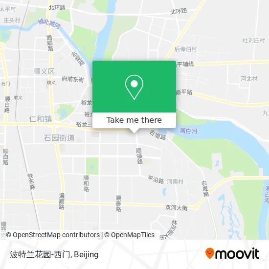 波特兰花园-西门 map