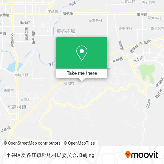 平谷区夏各庄镇稻地村民委员会 map