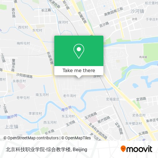 北京科技职业学院-综合教学楼 map