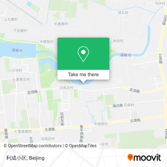 利成小区 map