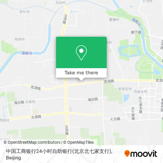 中国工商银行24小时自助银行(北京北七家支行) map