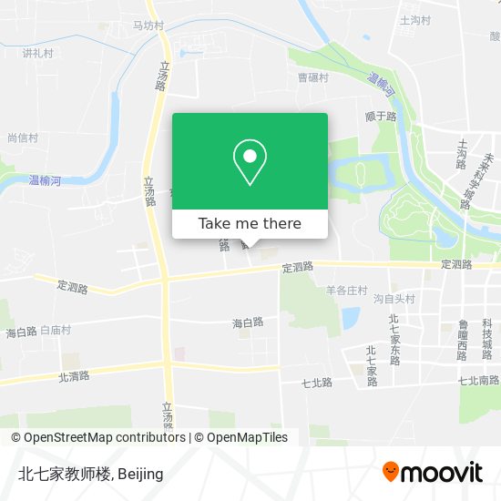 北七家教师楼 map