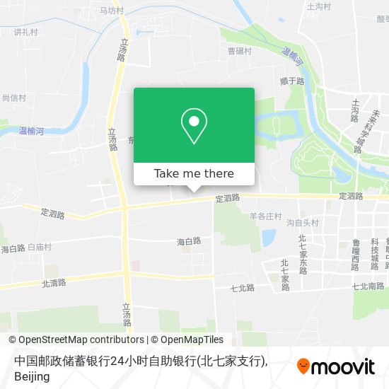 中国邮政储蓄银行24小时自助银行(北七家支行) map