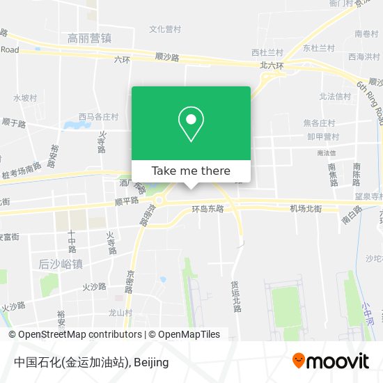 中国石化(金运加油站) map