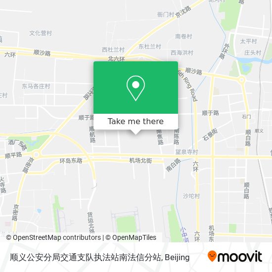顺义公安分局交通支队执法站南法信分站 map