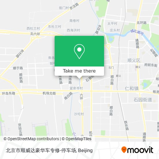 北京市顺威达豪华车专修-停车场 map
