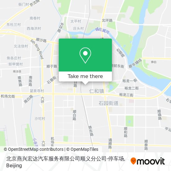 北京燕兴宏达汽车服务有限公司顺义分公司-停车场 map
