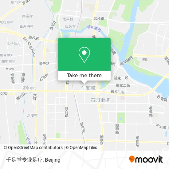 千足堂专业足疗 map