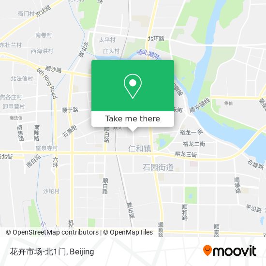 花卉市场-北1门 map