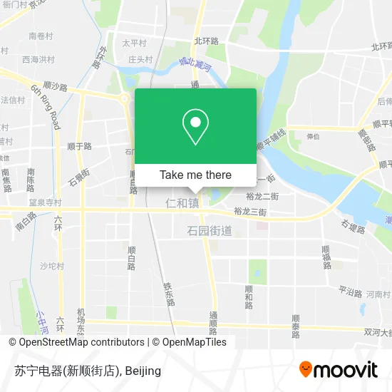 苏宁电器(新顺街店) map