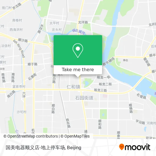 国美电器顺义店-地上停车场 map