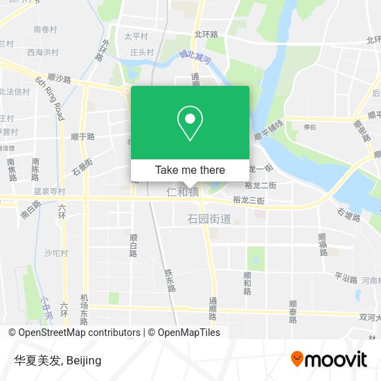 华夏美发 map