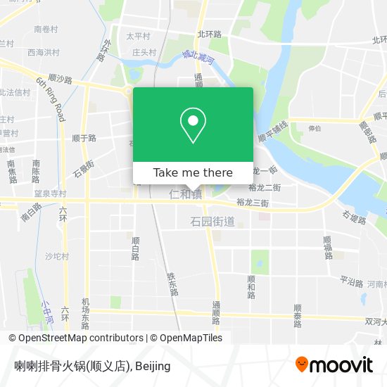 喇喇排骨火锅(顺义店) map