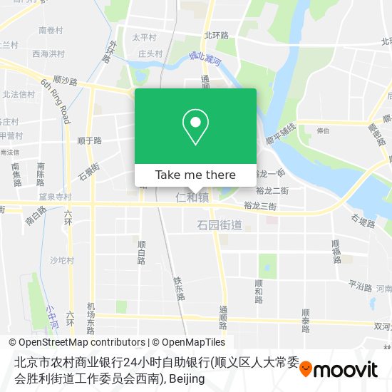 北京市农村商业银行24小时自助银行(顺义区人大常委会胜利街道工作委员会西南) map