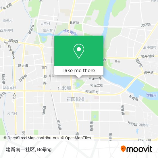 建新南一社区 map
