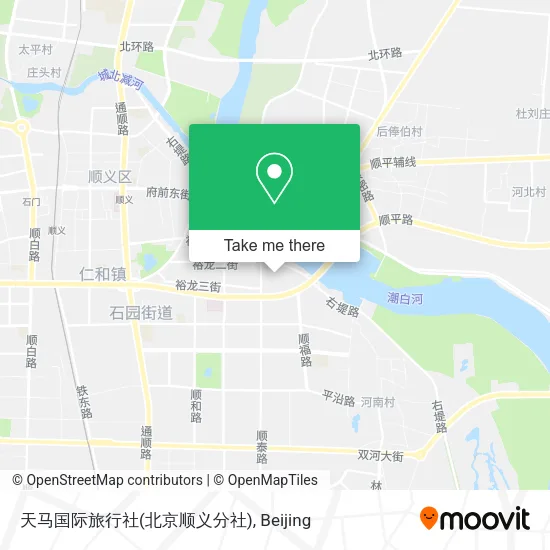 天马国际旅行社(北京顺义分社) map