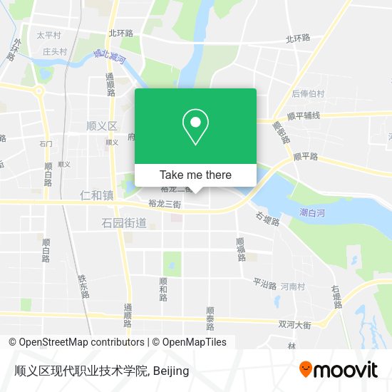 顺义区现代职业技术学院 map