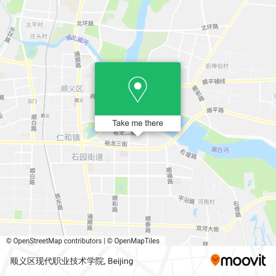 顺义区现代职业技术学院 map