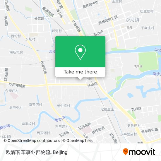 欧辉客车事业部物流 map