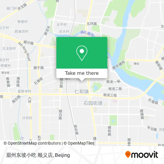 眉州东坡小吃 顺义店 map