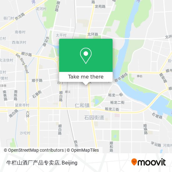 牛栏山酒厂产品专卖店 map
