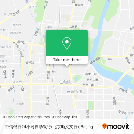 中信银行24小时自助银行(北京顺义支行) map