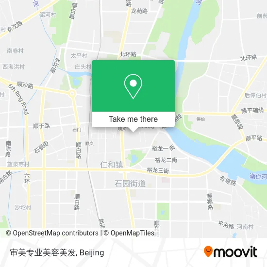 审美专业美容美发 map