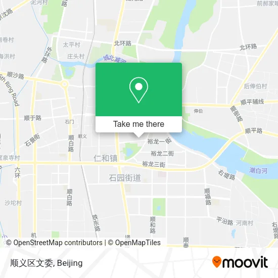 顺义区文委 map