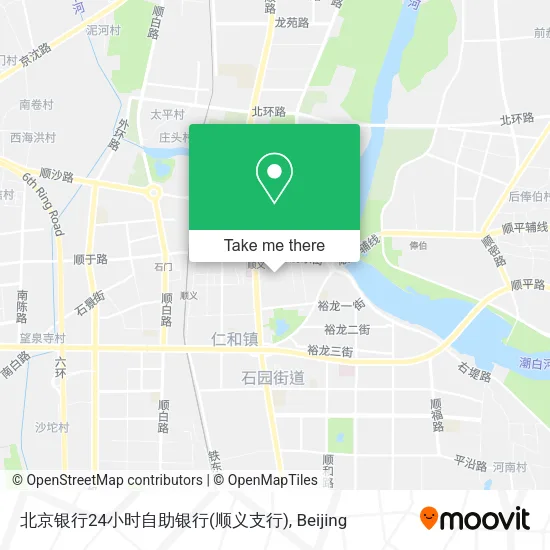 北京银行24小时自助银行(顺义支行) map