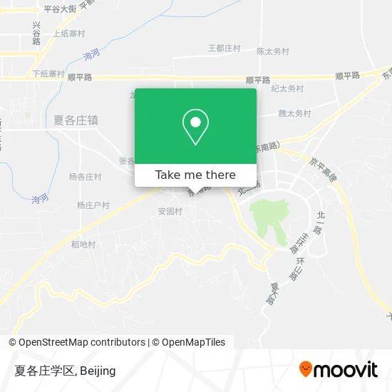 夏各庄学区 map