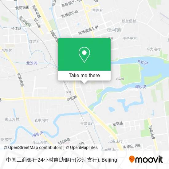 中国工商银行24小时自助银行(沙河支行) map