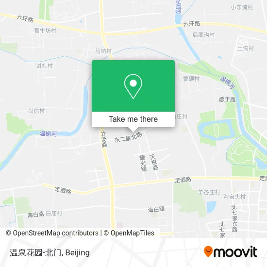 温泉花园-北门 map