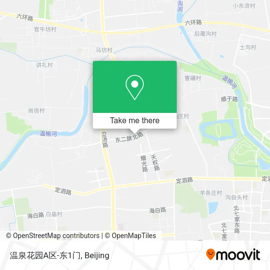 温泉花园A区-东1门 map