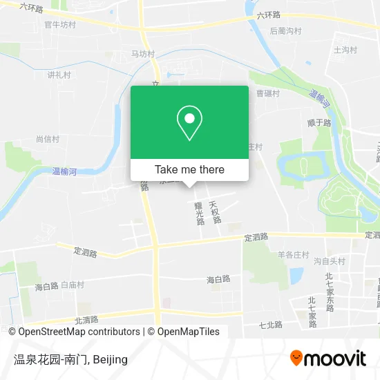 温泉花园-南门 map