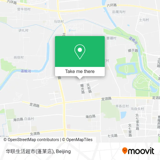 华联生活超市(蓬莱店) map