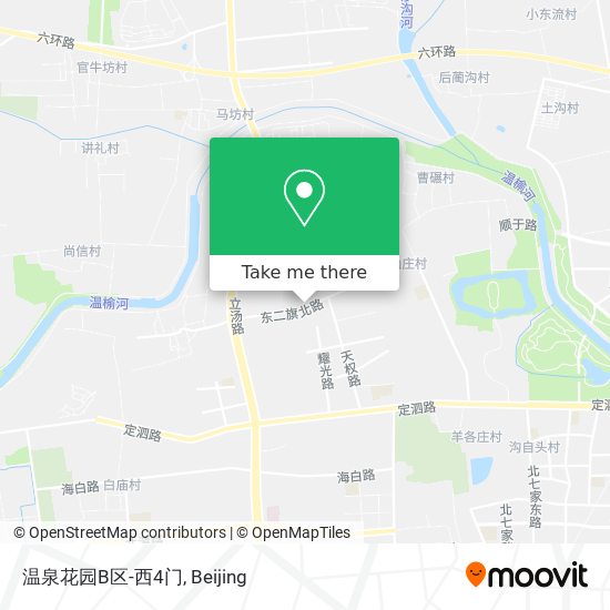温泉花园B区-西4门 map