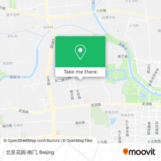 北亚花园-南门 map