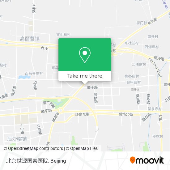 北京世源国泰医院 map